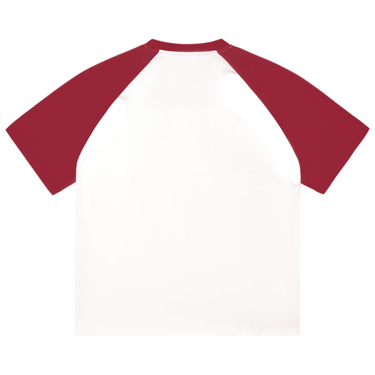 Petty Threads Co - Golden Gate Ghost-Mode Tee - Color-Blocked Raglan Sleeve Shirt