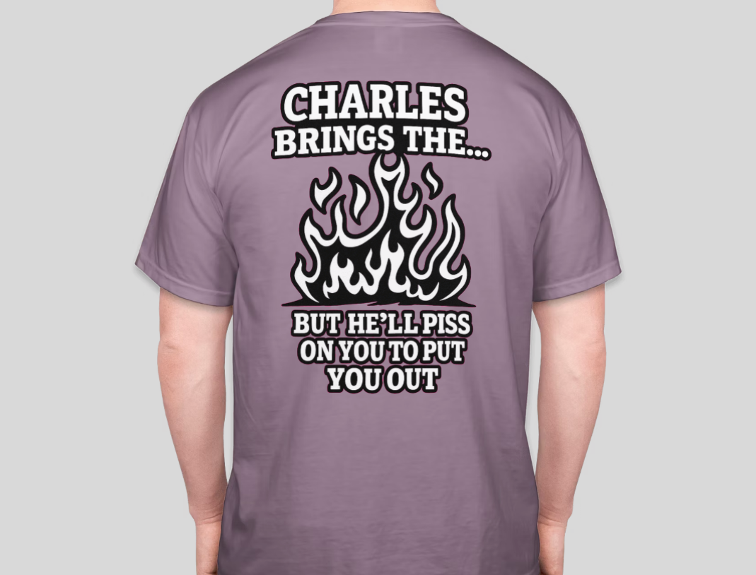 Petty Threads Co - GWC I pea w/ Charles - Comfort Colors 100% Cotton T-shirt