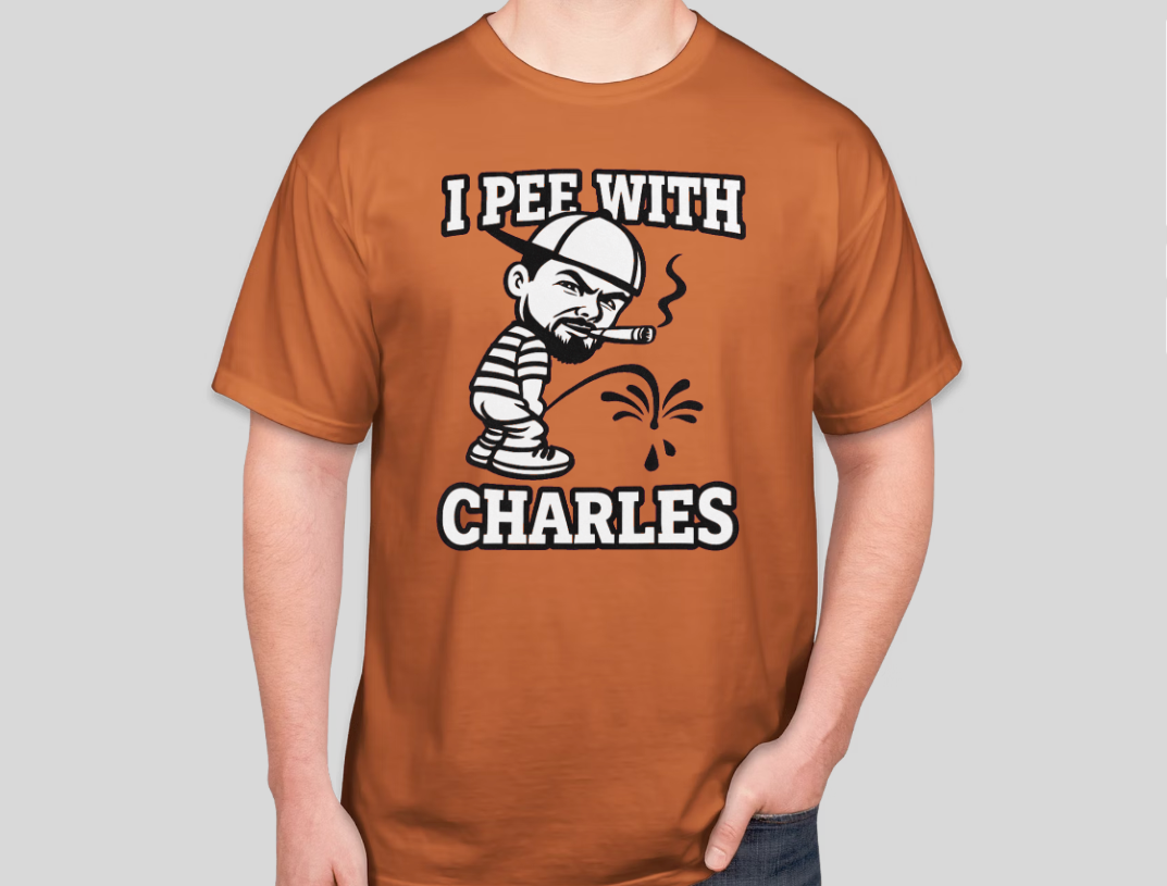 Petty Threads Co - GWC I pea w/ Charles - Comfort Colors 100% Cotton T-shirt