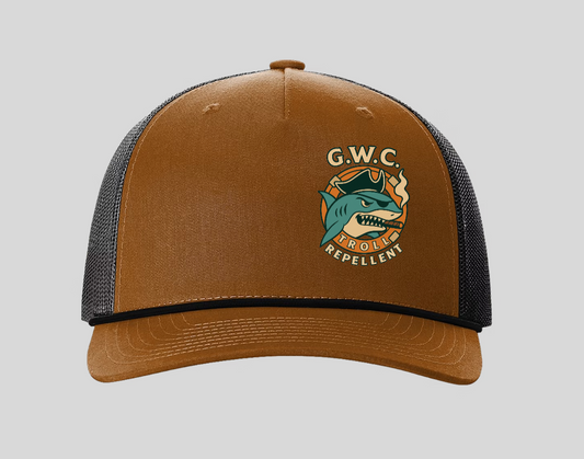 Petty Threads Co - G. W. C. Troll Repellent - Five-Panel Rope Snapback Trucker Hat