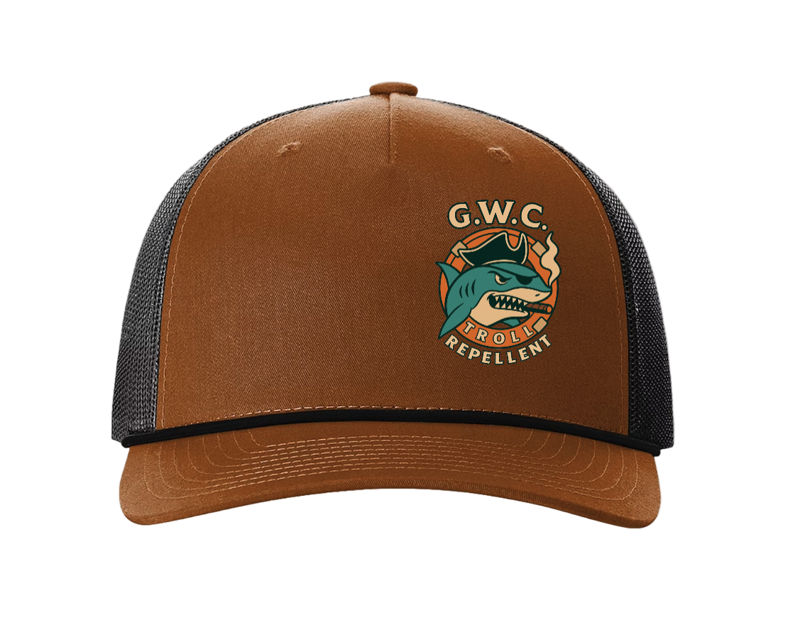Petty Threads Co - G. W. C. Troll Repellent - Five-Panel Rope Snapback Trucker Hat