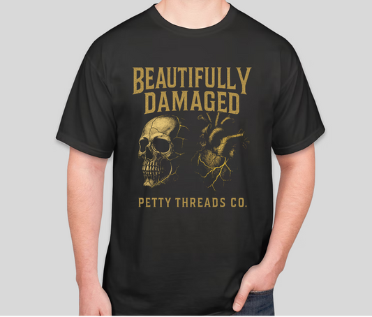 Petty Threads Co - Beautifully Damaged - Comfort Colors 100% Cotton T-shirt
