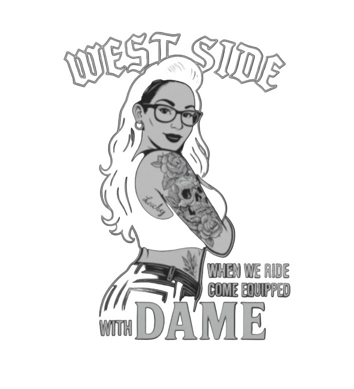 Petty Threads Co - West Side come equip w/ Dame - Comfort Colors 100% Cotton T-shirt