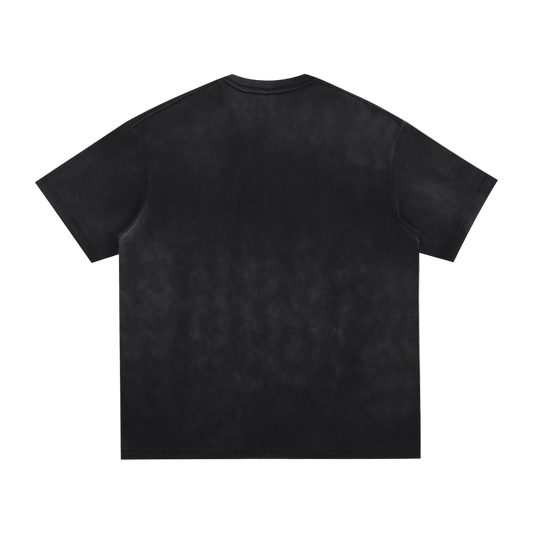 Petty Threads Co - Death’s Smoke - Vintage Washed Hand-Frayed T-Shirt