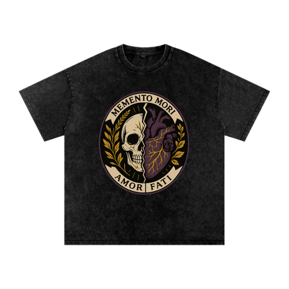 Petty Threads Co - Petty Fate // Memento Mode - Snow Washed Oversized Cotton T-Shirt