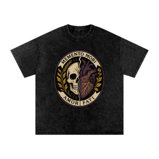 Petty Threads Co - Petty Fate // Memento Mode - Snow Washed Oversized Cotton T-Shirt