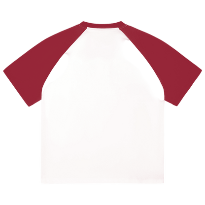 Petty Threads Co - Golden Gate Ghost-Mode Tee - Color-Blocked Raglan Sleeve Shirt