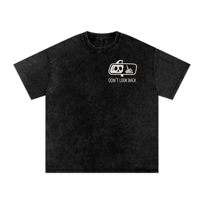 Petty Threads Co - Past Is Dead - Snow Washed Oversized Cotton T-Shirt