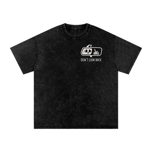 Petty Threads Co - Past Is Dead - Snow Washed Oversized Cotton T-Shirt