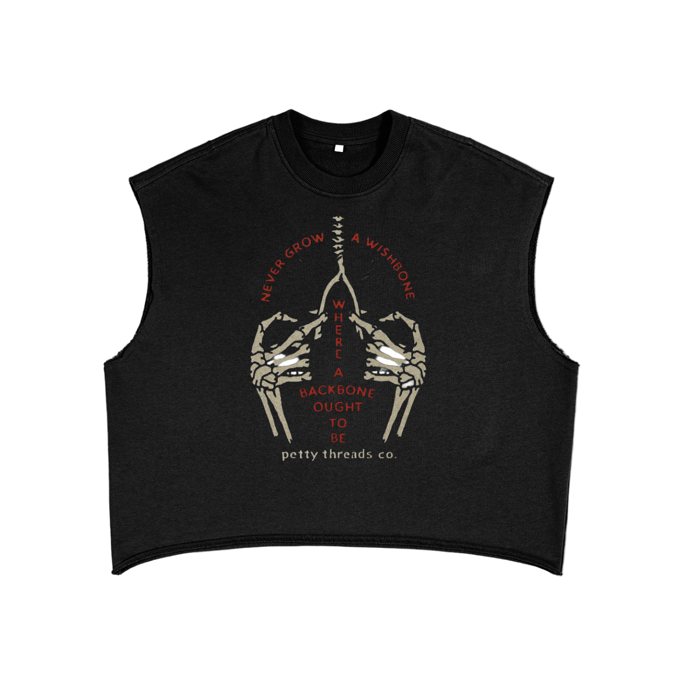 Petty Threads Co - Petty Backbone -  French Terry Boxy Tank Top