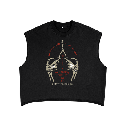 Petty Threads Co - Petty Backbone -  French Terry Boxy Tank Top