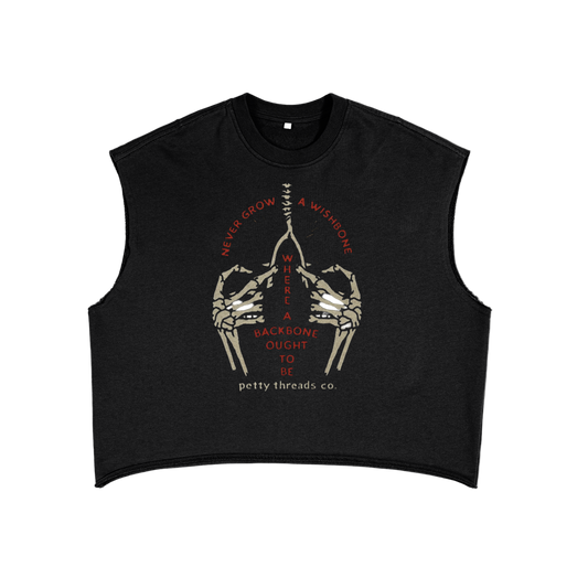 Petty Threads Co - Petty Backbone -  French Terry Boxy Tank Top