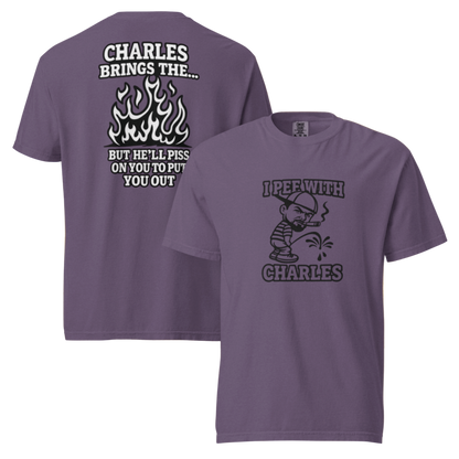 Petty Threads Co - GWC I pea w/ Charles - Comfort Colors 100% Cotton T-shirt
