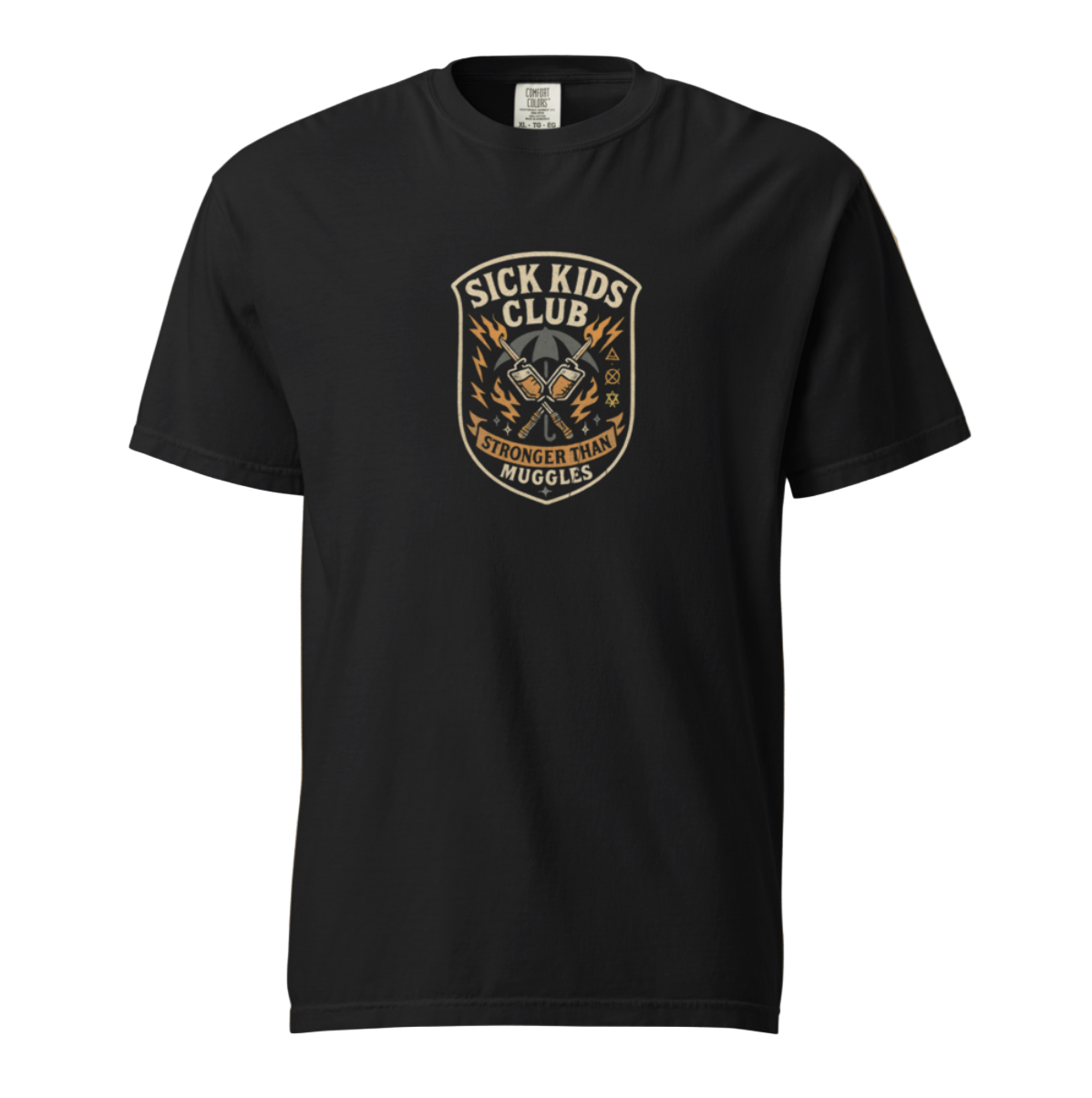 Petty Threads Co - Sick Kids Club Crest Tee - Comfort Colors 100% Cotton T-shirt