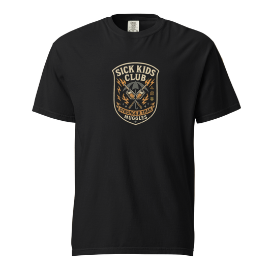 Petty Threads Co - Sick Kids Club Crest Tee - Comfort Colors 100% Cotton T-shirt