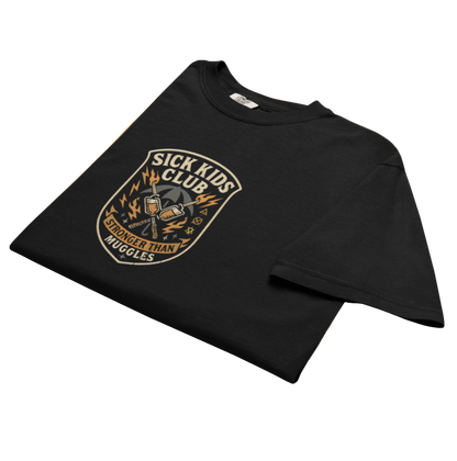 Petty Threads Co - Sick Kids Club Crest Tee - Comfort Colors 100% Cotton T-shirt