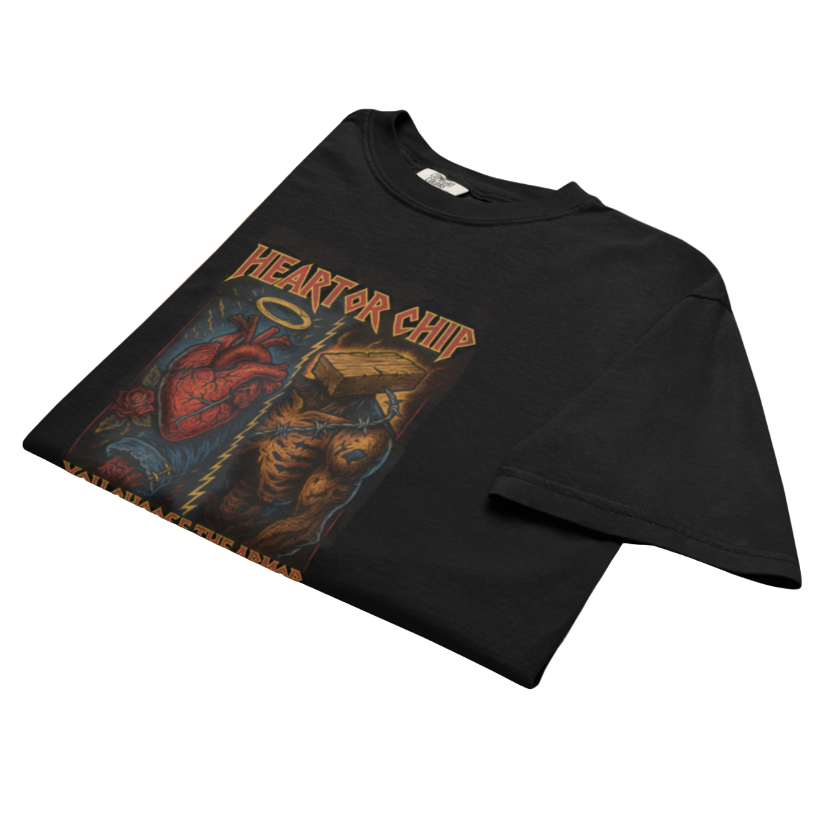 Petty Threads Co - Heart / Chip Armor - Comfort Colors 100% Cotton T-shirt