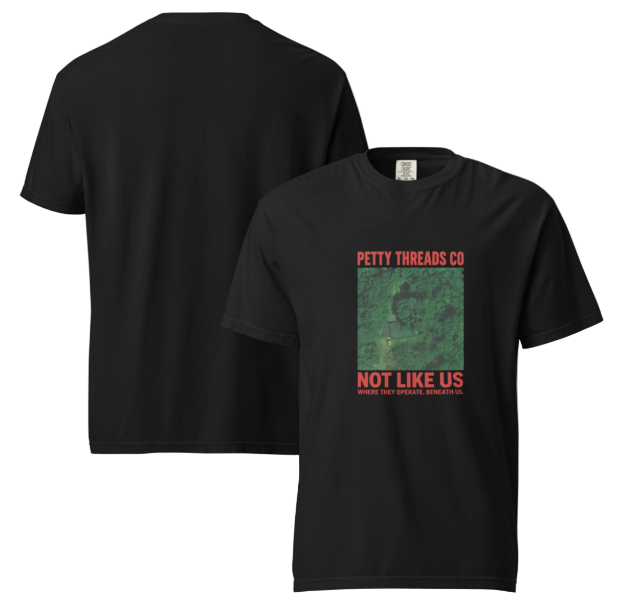 Petty Threads Co – “Not Like Us” - Comfort Colors 100% Cotton T-shirt