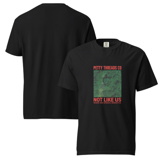 Petty Threads Co – “Not Like Us” - Comfort Colors 100% Cotton T-shirt
