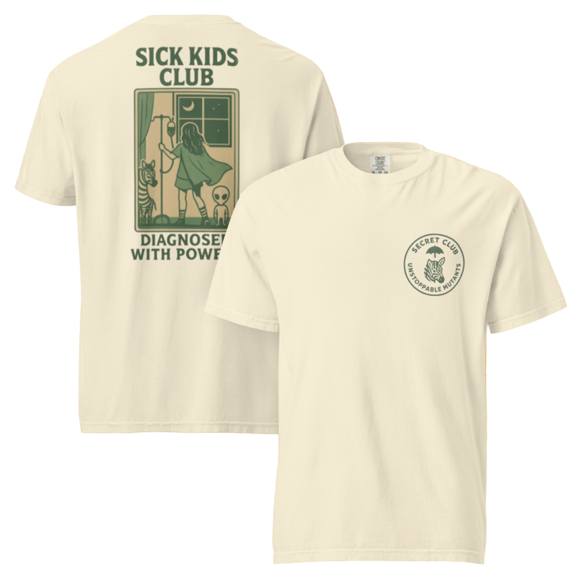 Petty Threads Co - Secret Club -Comfort Colors 100% Cotton T-shirt