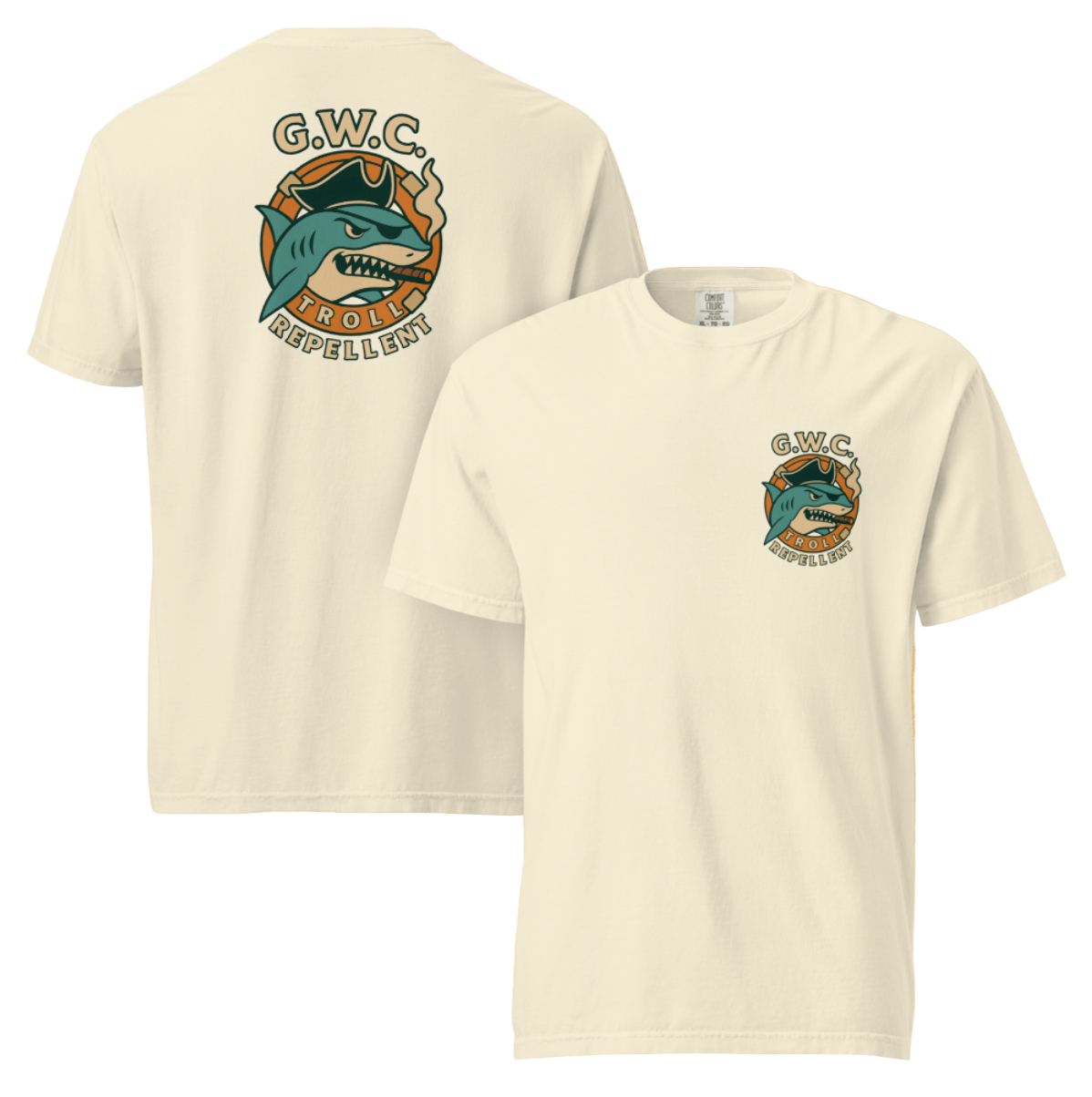 Petty Threads Co x G.W.C. - Troll Repellent - Comfort Colors 100% Cotton T-shirt