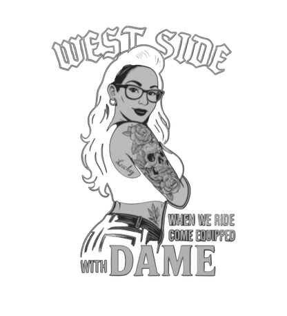 Petty Threads Co - West Side come equip w/ Dame - Comfort Colors 100% Cotton T-shirt