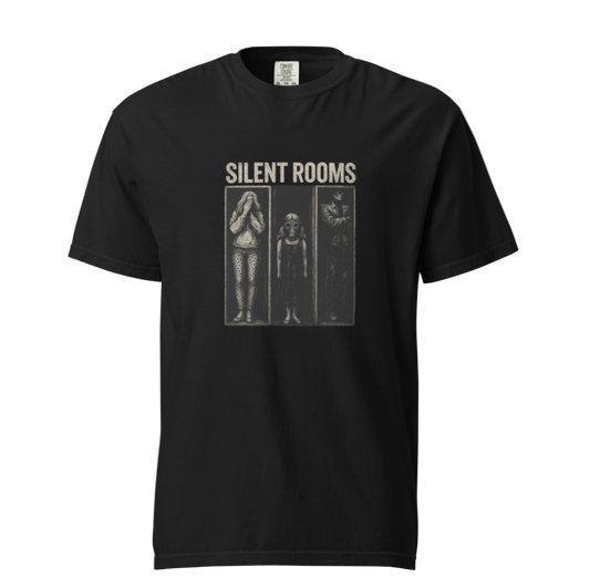 Petty Threads Co - “SILENT ROOMS” Comfort Colors 100% Cotton T-shirt