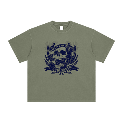 Petty Threads Co - Starve Before I Settle - Enzyme Washed T-Shirt