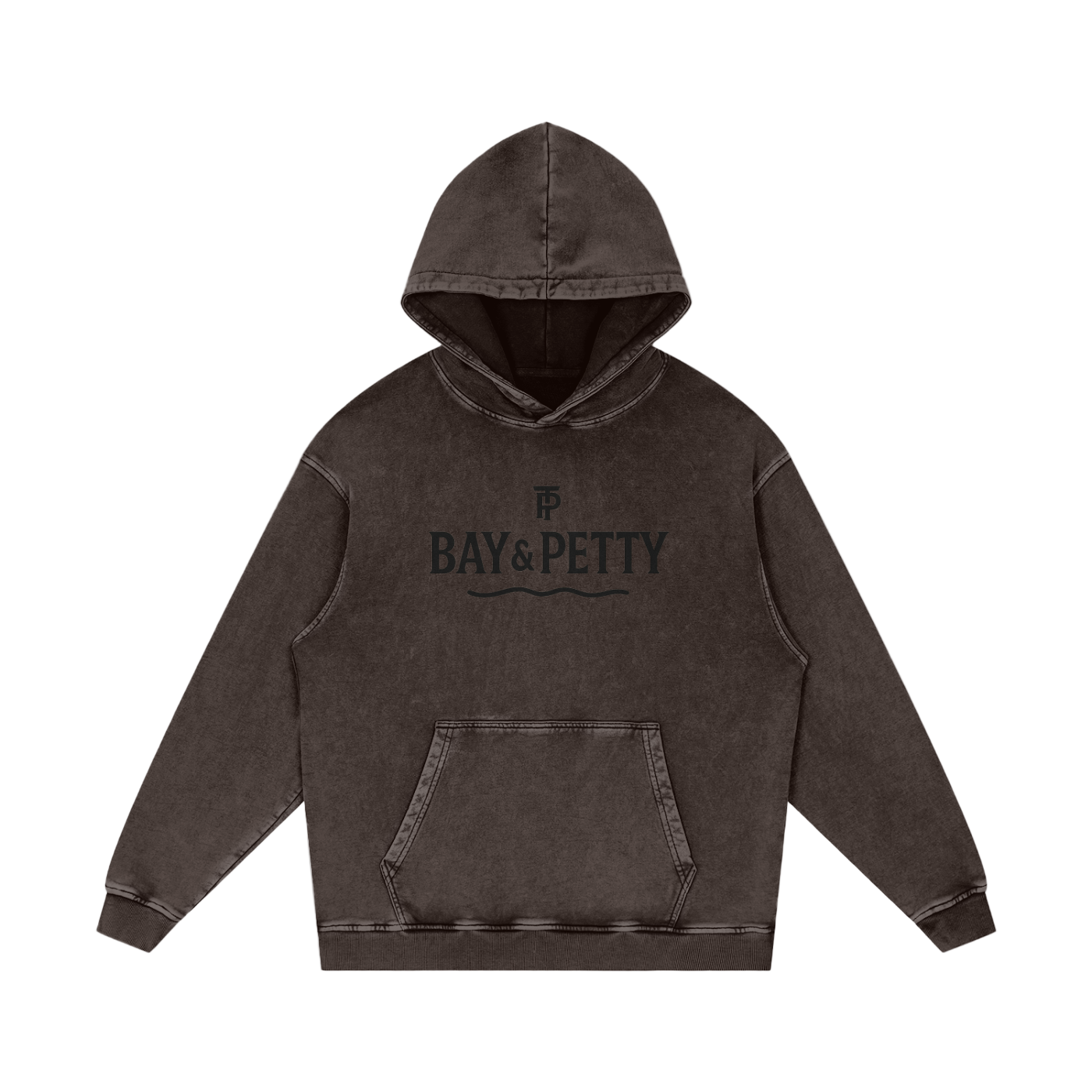 Petty Threads Co - Bay & Petty - Snow Washed Loose Cotton Hoodie