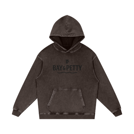 Petty Threads Co - Bay & Petty - Snow Washed Loose Cotton Hoodie
