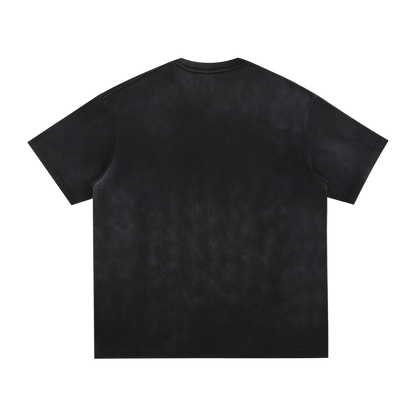 Petty Threads Co - Death’s Smoke - Vintage Washed Hand-Frayed T-Shirt