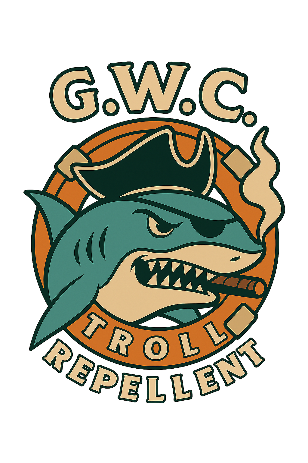 Petty Threads Co - G.W.C. Troll Repellent - Stickers